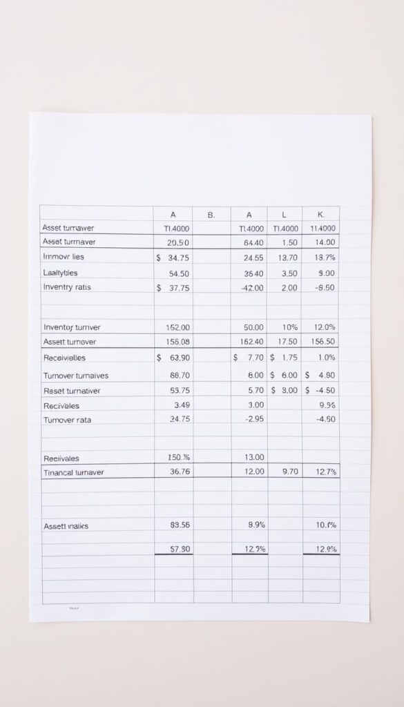 Efficiency ratios for accountant ratio analysis